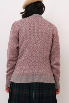 Blusa tricot rosa vitoriana vintage - loja online