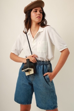 Bermunda Jeans cintura alta vintage - comprar online