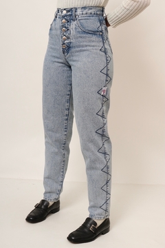 calça jeans cintura mega alta vintage - loja online