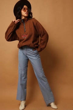 Blusa Ted Hard rock replica vintage marrom na internet