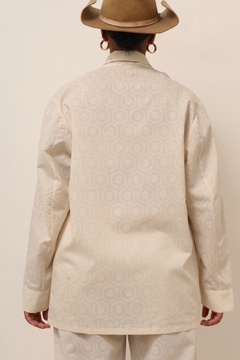 Imagem do Conjunto pijama off white estampa calça + camisa