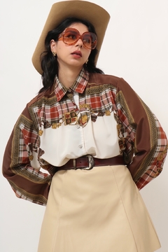 Camisa western vintage garimpada em Barcelona na internet