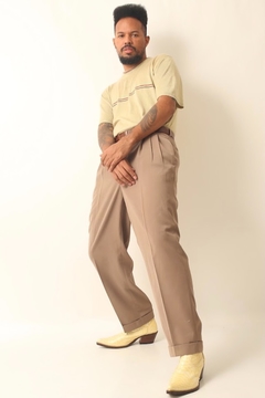 Imagem do calça alfaiataria oliva cintura alta vintage