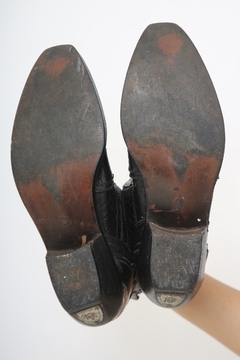 Imagem do Bota bico de ferro preta couro 44
