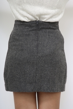 Imagem do Mini saia cinza cintura altra la vintage