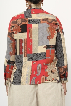 Camisa estampado vintage MARINELA manga longa - comprar online