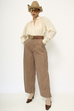 Imagem do Calça marrom cintura alta vintage