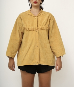 Camisa amarela franja vintage - comprar online