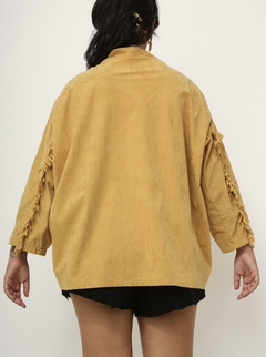 Camisa amarela franja vintage - Capichó Brechó