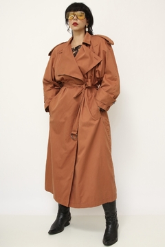 Trench Coat telha ombreira longo forrado - loja online