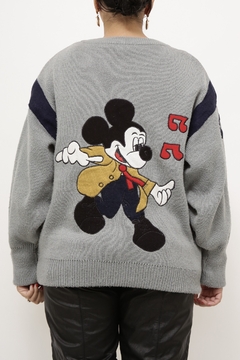 Cardigan Mickey vintage dupla face na internet