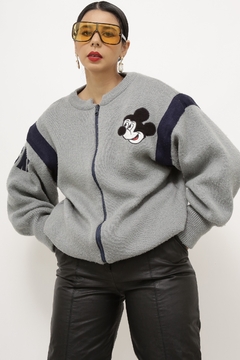 Cardigan Mickey vintage dupla face - comprar online