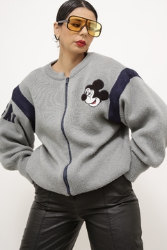 Cardigan Mickey vintage dupla face - comprar online