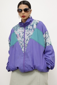 Jaqueta estampada vintage 90´s nylon - comprar online