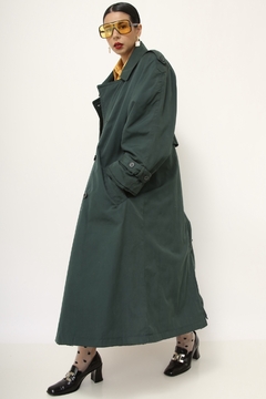 Trench Coat verde acolchoado CHRISTOPHER GRAY - loja online