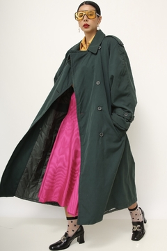 Trench Coat verde acolchoado CHRISTOPHER GRAY - comprar online