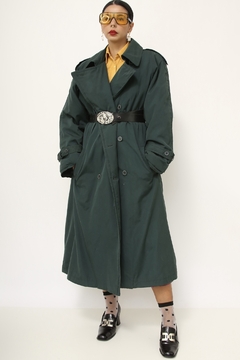 Trench Coat verde acolchoado CHRISTOPHER GRAY - comprar online