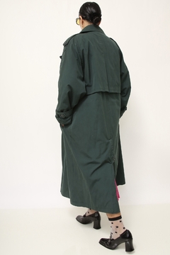 Trench Coat verde acolchoado CHRISTOPHER GRAY - loja online