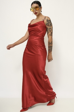 Imagem do Vestido vermelho longo vintage