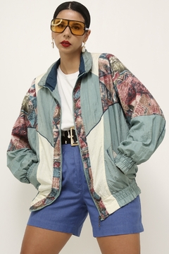 Jaqueta nylon bomber estampada - Capichó Brechó