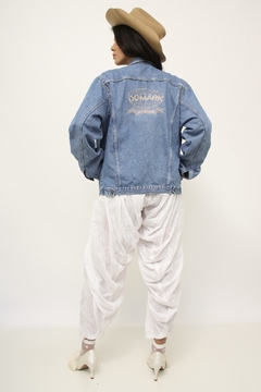 Jaqueta jeans Domarko bordado costas - comprar online