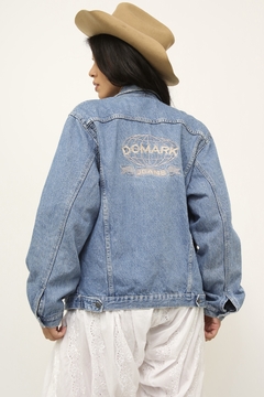Jaqueta jeans Domarko bordado costas - comprar online