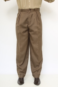 Calça marrom vintage cintura alta na internet