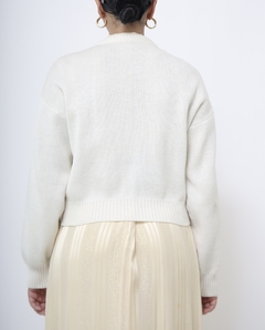 Pulôver tricot cropped vintage - loja online