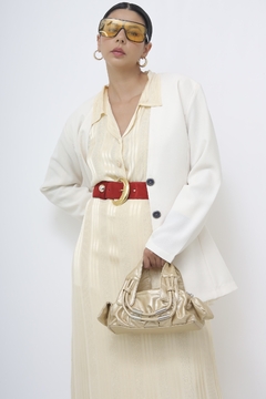 Blazer creme recorte vintage - comprar online