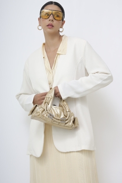 Blazer creme recorte vintage - comprar online