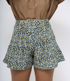 Shorts floral curto vintage - loja online