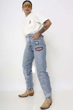 Calça jeans cintura alta Tony Marcel