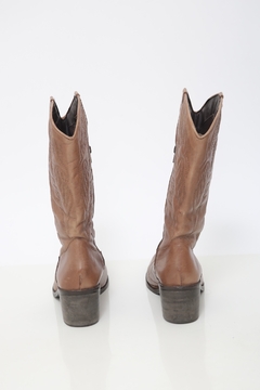 Bota 100 % couro marrom 35 prego - comprar online