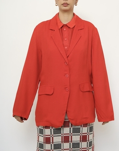 Blazer vermelho levinho vintage na internet