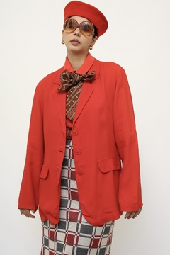 Blazer vermelho levinho vintage