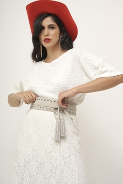 Blusa branca suspiro vintage - comprar online