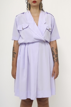 Vestido MAGGI ROUFF lilas capa vintage na internet