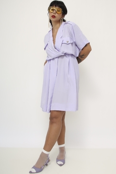 Vestido MAGGI ROUFF lilas capa vintage na internet