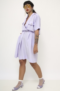 Vestido MAGGI ROUFF lilas capa vintage - comprar online
