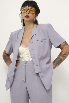 Conjunto lilas calça + terninho vintage - comprar online