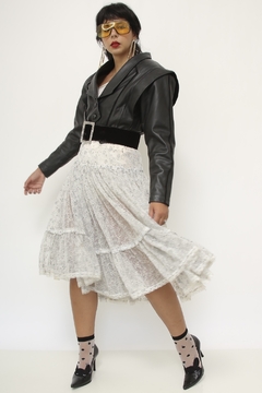 jaqueta couro cropped preto - comprar online
