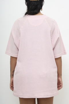 Camiseta rosa suspiro vintage