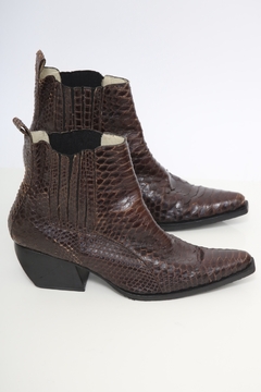 Bota marrom western escama CUSSTO 36 - comprar online