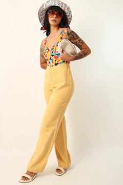 Conjunto Calça + Blusa amarela vintage - loja online