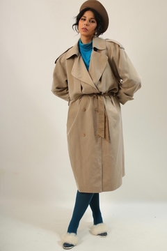 Trench Coat forrado classico vintage Jacqueline Ferrar estilo capa