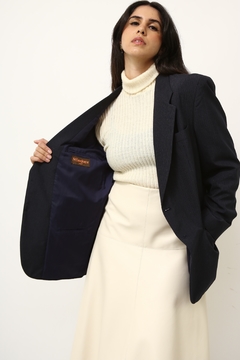 Blazer marinho risca de giz YVES SAINT LAURENT - comprar online