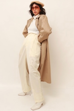 trench coat classico bege vintage - loja online