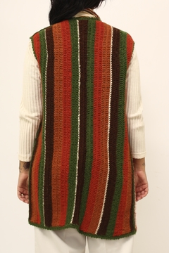 Colete tricot color vintage - comprar online