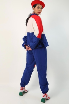 conjunto Nylon bicolor Jaqueta + calça na internet