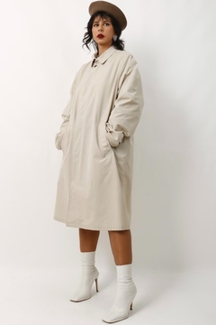 trench coat bege forrada vintage - comprar online